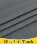 100 Percent Blackout French Door Curtains For Privacy In Living Room And Bedroom, Light Gray 26 By 72 Inch fabric texture