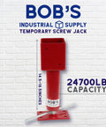 Adjustable Screw Jack Post 14.5-18.5 In for 4x4 beams, red, 24700lb capacity with base plate, DIY support for crawlspace renovations