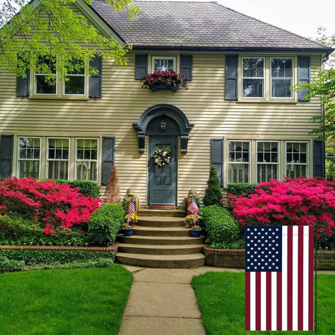 Patriotic 12x18 Inch Garden Flag For Yard Double Sided USA Flag American Pride Outdoor Decor Durable Polyester With Vivid Colors That Do Not Fade