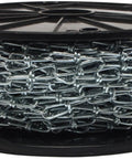 Double Loop Chain 3 Mm by 100 Feet Zinc Plated All Purpose Chain for Home and Industrial Use Tough as Nails Versatile and Durable