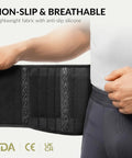 Person adjusting Back Support Belt For Men And Women Breathable Lumbar Brace For Sciatica And Herniated Discs XXL