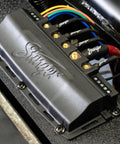4 Channel 100 Amp Solid State Relay Block with mounted cables for Marine, Powersports and Car Accessories, visible connectors