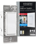Dope Add On Switch QuickFit And SimpleWire For In Wall Rocker Paddle Controls Z Wave And ZigBee Wireless Smart Lighting Model 46199