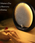 Moon Decor Lamp With Lunar Landscape Scene, Touch Dimmer In 3 Color Modes, Spaceman Figurines, Romantic Anniversary Gift
