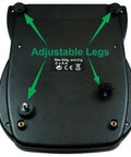 Back view of Digital Precision Scale 500G X 0.01G With Beefy Platform showing adjustable legs and battery compartment