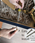 4 Pack Hexagonal Crystal Glass Knobs With Copper Wire Wrapped On Brass Base Green Gold Tone Cabinet Handles For Dresser Kitchen Modern Sparkle Hardware, 2.4in with screws