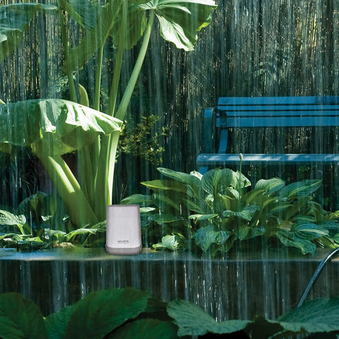 Self Emptying Rain Gauge With Wireless Indoor Display And Outdoor Temperature And Humidity Sensor For Backyard Weather Nerds