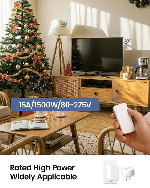 Remote Control Outlet Plug Switch With Buckle Design And Removable Wireless Light Switch operating home appliances