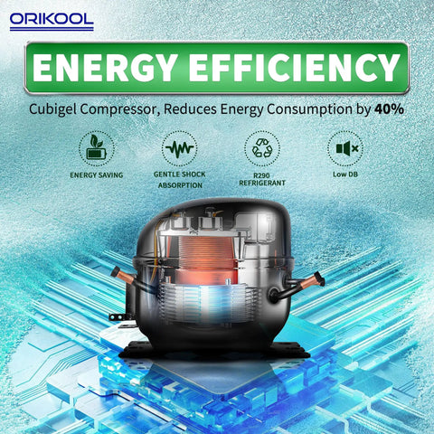 Heavy Duty Badass 54 Inch Commercial Refrigerator With Two Glass Doors And 49 Cubic Feet Capacity Rock Solid Stainless Steel Compressor image.
