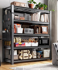 Heavy Duty Garage Shelving Unit 2500 Lbs Total Load, 5 Tier Metal Shelves With Tool Storage Bag, Adjustable Industrial Storage For Basement And Garage Organization, 38.2 W x 66 H x 16 D in living room