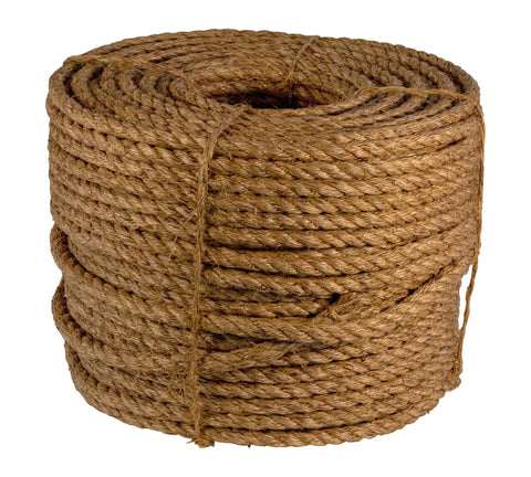 One Quarter Inch Twisted Manila Rope 600 Feet Natural Fiber Three Strand Multipurpose Rope For Landscaping Crafting DIY Projects Built Tough For Outdoor Use