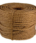 Coiled Half Inch Manila Rope 600 Feet Twisted Three Strand Natural Fiber For Landscaping, Crafting And Diy Projects, Heavy Duty Utility Rope