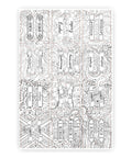 Totally Awesome Colorable Bible Index Tabs With Easy Peel And Stick Format featuring line art designs for verse navigation.