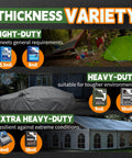 10x12 Feet Beefy Heavy Duty Waterproof Poly Tarp Cover With Metal Grommets And Reinforced Edges Multipurpose Silver Brown