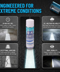 Uonlytech Reflective Hazard Marking Spray, Industrial Safety Warning Paint in 700ml can highlighting extreme weather performance.