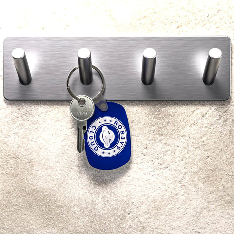 No Fuss K80-50295 Access Door Replacement Key For Commercial And Residential Gate Openers Packs Q118 attached to key rack.