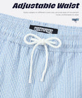 Waist detail of 5 Inch Quick Dry Swim Trunks For Guys With Stretch Fabric And Zip Pockets Lightweight Beach Shorts With Compression Lining UPF