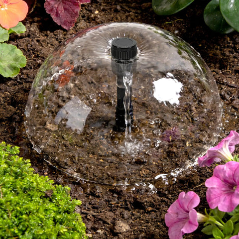 Game Changing 32 Pack Mushroom Bubblers Irrigation Heads With Smooth Adjustment Flow Control Valve Black Sprinkler Emitters watering plants