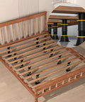 Heavy Duty Adjustable Bed Support Legs Gonna Stay Put All Night Long Zero Wobble Build installed under a wooden bed frame