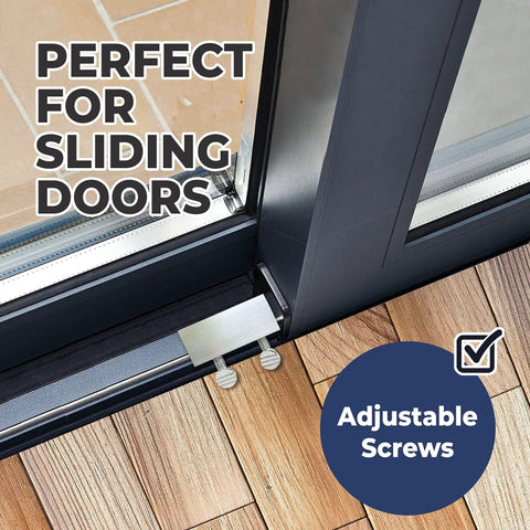 Ten Pack Heavy Duty Window Locks For Vertical And Horizontal Windows, Sliding Window Locks, Adjustable Aluminum Stoppers, No Drill Install, Fits Tracks Up To Three Sixteenth Inch Wide, Perfect For Patio Doors And Window AC Units