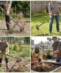 2 In 1 Garden Hoe And Weed Puller with adjustable length 31 to 46 inches, used in garden, platform garden, vegetable plot, flowerbed.