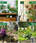Solar Powered Automatic Plant Watering System 10W Kit in use for indoor, balcony, greenhouse, and vegetable garden setups