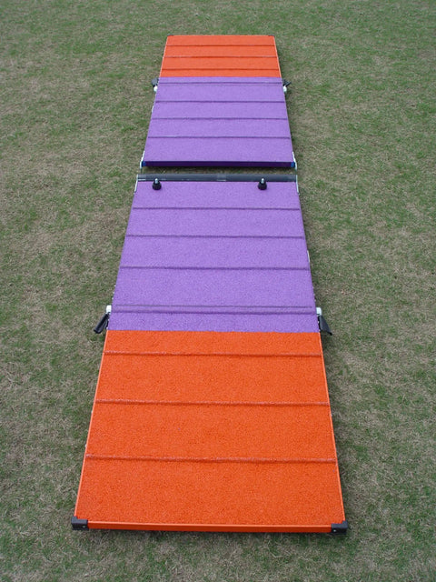 Rubber Surface Dog Agility A Frame 7 Feet With On Wheel Interface Ready Weatherproof All Metal Frame 36 Inch Wide Training