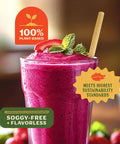 Jumbo Agave Straws Bulk Pack 1500 Count For Smoothies, Eco Friendly Compostable Drinking Straws Made From Upcycled Agave, Durable No Soggy Finish, Sustainable Everyday Use For Home And Parties, in smoothie