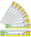 Traditional Manuscript Name Plates For Classrooms with 18 By 4 Inch Nametags, Alphabet, Number Line, 100 Chart, Ruler and more.