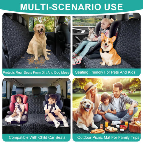Waterproof Dog Car Seat Cover For Back Seat In Trucks Nonslip Bench Protector For Cars Fits Ford F Series Ram 1500 Nissan Frontier