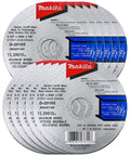 10 Pack 4-1/2 Inch Cut Off Wheels For Metal And Stainless Steel Aggressive Cutting For 4-1/2 Inch Grinders Type 1 Flat Discs 0.045 Inch Thick 7/8 Inch Arbor Long Life High Performance Metal Cutting Wheels stacked