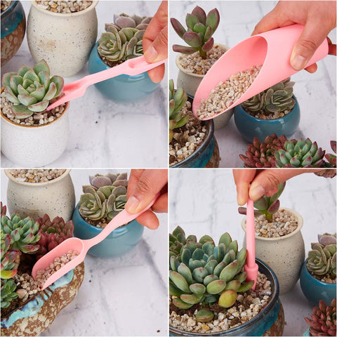 Using 24 Piece Mini Garden Tools Kit For Succulents And Fairy Gardens, Transplanting Hand Tools Set With Plant Potting Tarp Mat