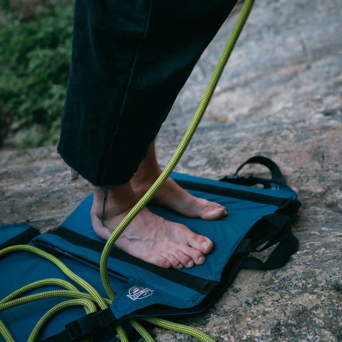 Go To Outdoor Chair For Stadiums, Camping, And Hiking with All Terrain Comfort, lightweight and water resistant, on rocky surface