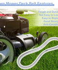 Deck Belt Replacement For Swisher ZT20050 ZT2050 ZT2250 ZT2350 ZT2452A Zero Turn Mower 3816 OE shown with lawn mower