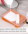 9 Inch Paint Tray Liners 20 Pack Disposable Plastic Trays For Roller Trays Fits Most Mini Paint Pans with paint roller