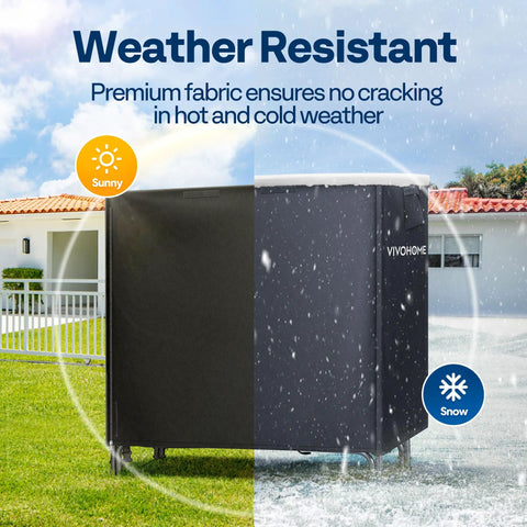 Rugged Heavy Duty 4Ft Log Rack Cover Waterproof Outdoor Firewood Storage With Zipper And Hook Loop Tape 600D Oxford PU PVC Coated Built To Last All Weather Shield Against Rain And Snow.