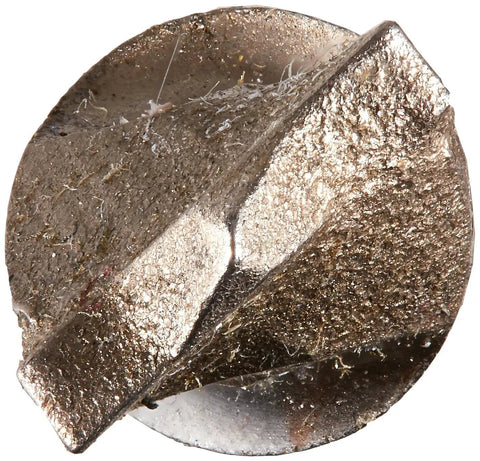 Close-up of Rock Carbide Tip on Masonry Drill Bit 3/8 Inch By 18 Inch Percussion 4 Flute Design With Heavy Duty Rotary Hammer Use.