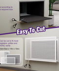 Acoustic Foam Sound Deadening Kit For Hvac Vents With Self Adhesive Mesh Covers And 5 38 Sq Ft High Density Egg Crate Pads shown being cut to size.