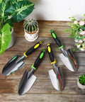 Heavy Duty Aluminum Garden Shovel And Trowel Set With Soft TPR Handle Metal Hand Spade For Digging Lawn Yard Farm Home Tools 12 Pack
