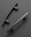 30 Pack Curved Cabinet Pulls Matte Black Arch Kitchen Drawer Handles 5-3/16 Inch Length 3 Inch Center Hole Zinc Alloy Construction