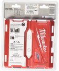 Heavy Duty Step Bit Set Three Piece For Quick Hole Drilling In Metal Wood And Plastic Sizes 1 2 4 packaging back view