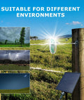Solar Powered Fence Alarm Light With Pulse Indicator, Works With All Fence Types From Steel To Tape Up To 40 Mm, No Energy Draw, Battery Lasts About A Month, Easy Install, High Visibility Day And Night on farm fence