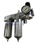 Three Stage Air Drying System With Particulate Filter 0.01 Micron Coalescing Filter And Air Pressure Regulator Modular Combo