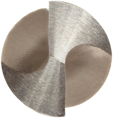 Close-up of Pro Grade Short Length HSS Drill Bit Set 118 Degree Conventional Point, bright finish angle view