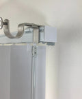 Outside Mounted Curtains For Vertical Blinds Bracket Set Of 3 Clip On No Drill Attachment for headrail installation