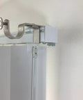 No Drill Curtain Rod Bracket For Vertical Blinds Outside Mount Set Of 3 Black Renter Friendly Install Without Any Holes Damage Free Fits Rectangular Headrails Curtain Rod Holder For Easy Drapery