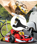 Motorcycle chain breaker tool with T-handle; black body and brass screw for 420-530 chains