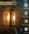 Outdoor Hanging Lantern Pendant Light With Clear Seeded Glass In Oil Rubbed Bronze Finish Tough As Nails Built To Last Waterproof E26 Socket Compatible Classic Porch Ceiling Light for patio displayed in rain