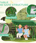 Kids Patio Swing 2-Seater Outdoor Swing Chair With Adjustable Canopy And Safety Belt Lion Pattern Hanging Swing Bench