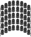 50 Pack One Half Inch NPT Cable Gland Waterproof IP68 Nylon Pass Through Cord Grip Connector Strain Relief Wire Grommet